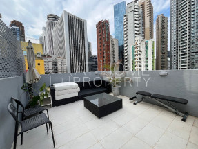Roof, deco, open city view, furnished apartment