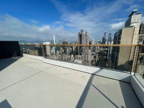 Roof, open city view, convenient location