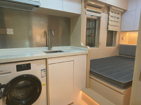 開放式間隔，有基本傢私電器，有電梯，有保安，歡迎約睇