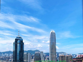 A two-bedroom apartment with the nice Victoria Harbour