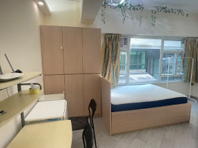 低層開放式，有基本傢私電器，拎包入住，靠近香港大學，歡迎約睇