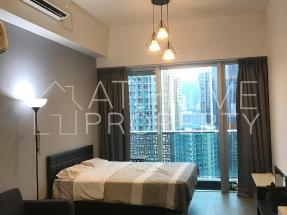 Furnished, convenient location, high floor